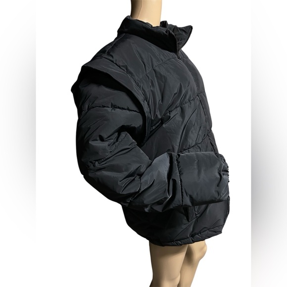 WeWoreWhat Snap Off Puffer Jacket/Vest Gorpcore Preppy Outdoor Cabin Women L EUC - Picture 2 of 15